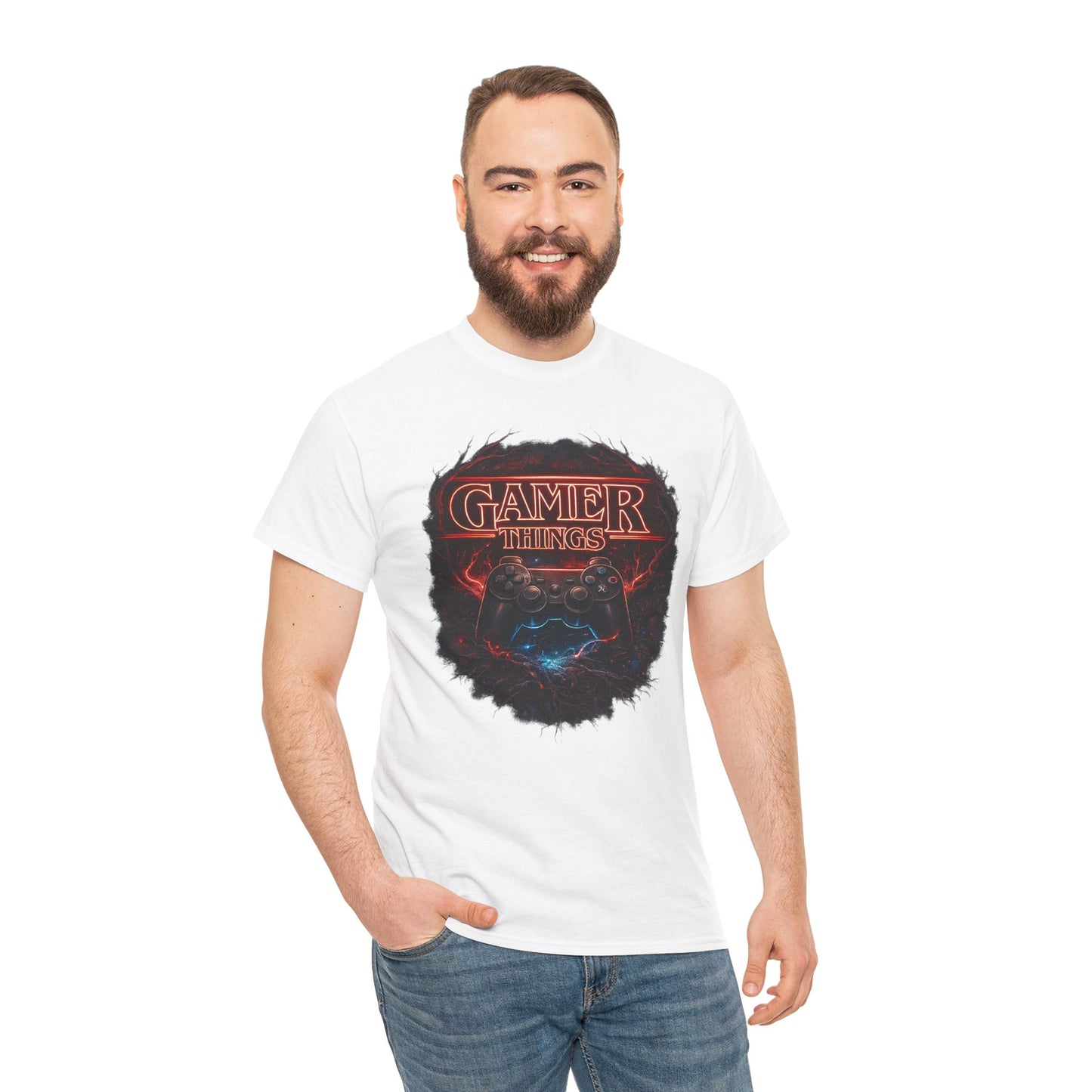 Gamer Things Graphic Tee — Retro Stranger Things‑Style Gaming Shirt