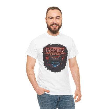 Gamer Things Graphic Tee — Retro Stranger Things‑Style Gaming Shirt