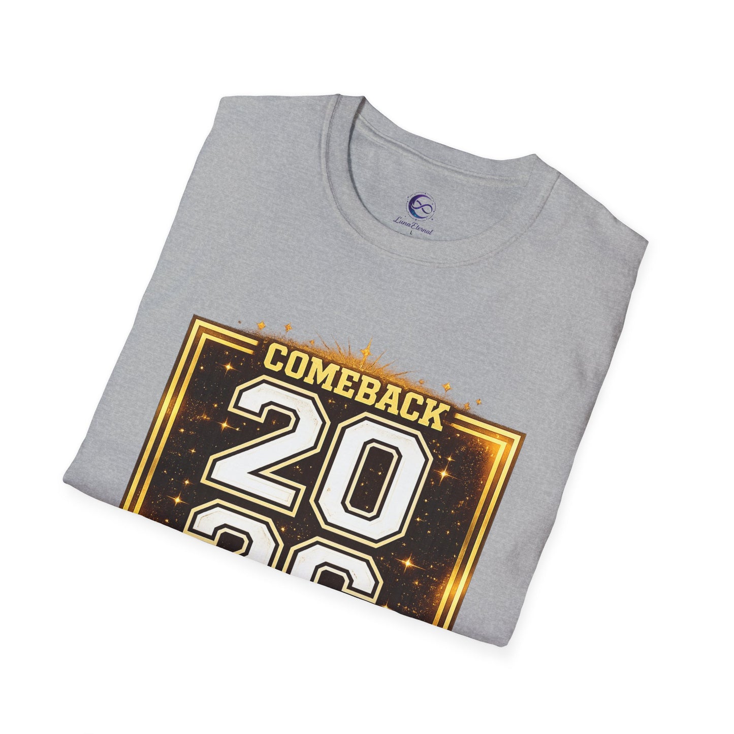 2026 Comeback Year T-Shirt — Retro Gold Sports Style Tee