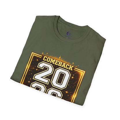2026 Comeback Year T-Shirt — Retro Gold Sports Style Tee