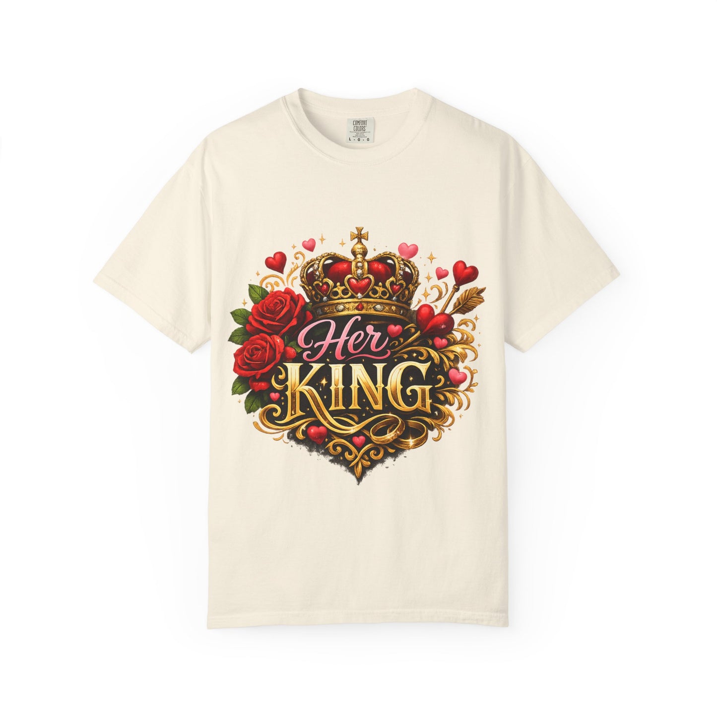 Her King T-Shirt — Rose Crown Couples Tee