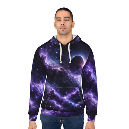 Galaxy Nebula Pullover Hoodie — Purple Space All-Over Print