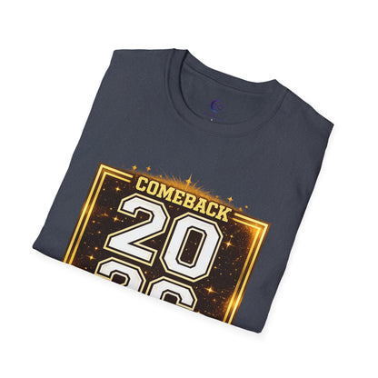 2026 Comeback Year T-Shirt — Retro Gold Sports Style Tee