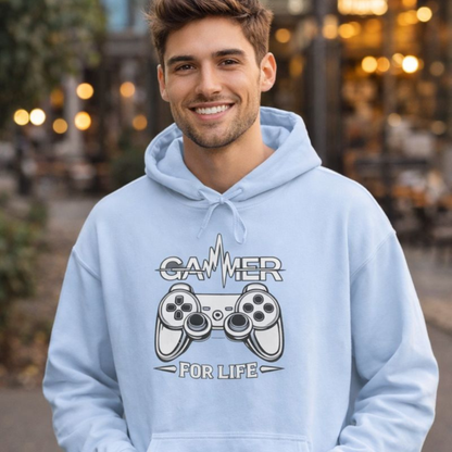Gamer For Life Hoodie – Retro Controller Design