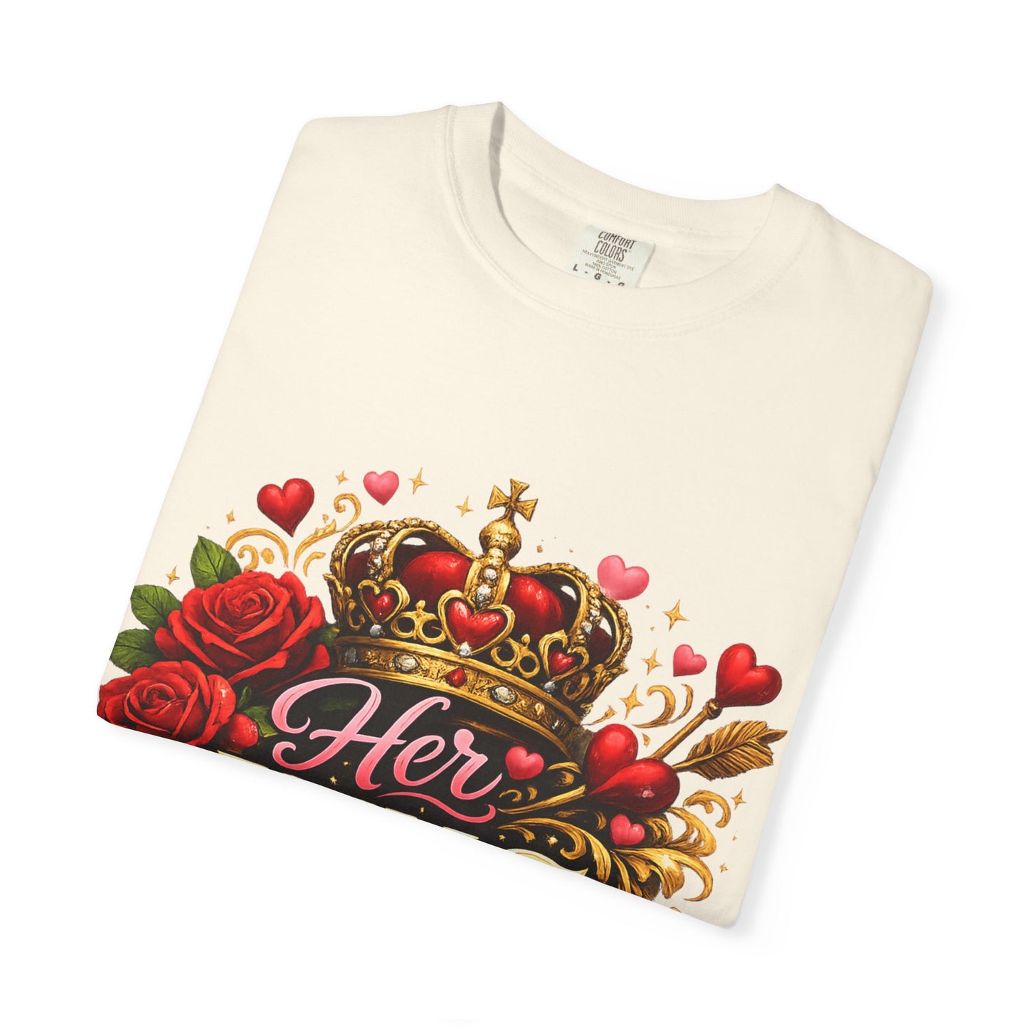 Her King T-Shirt — Rose Crown Couples Tee
