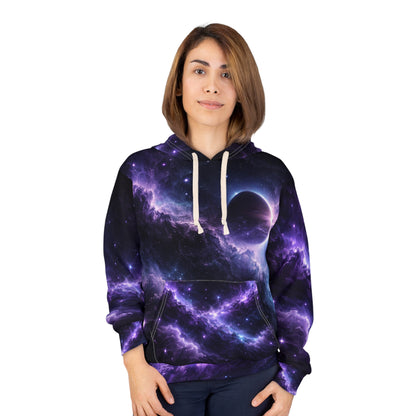 Galaxy Nebula Pullover Hoodie — Purple Space All-Over Print