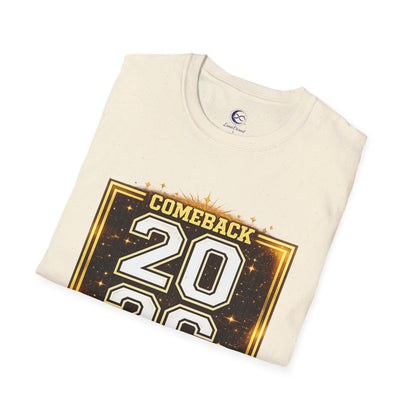 2026 Comeback Year T-Shirt — Retro Gold Sports Style Tee